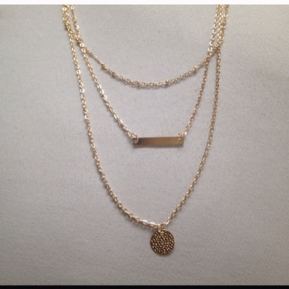 Layer Bar Necklace - Picture 4 of 6